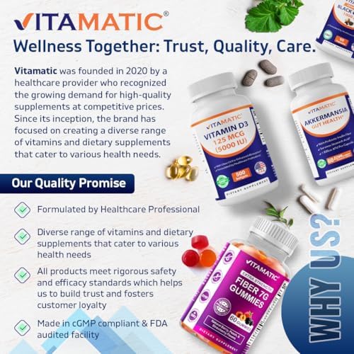 Vitamatic lithium orotate veggie capsules made in the USA in a cGMP compliant facility