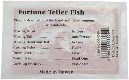 Funny Party Hats heat sensitive polymer fish curling and twisting on a hand