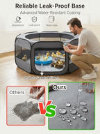 UWE dark grey guinea pig playpen outdoor setup
