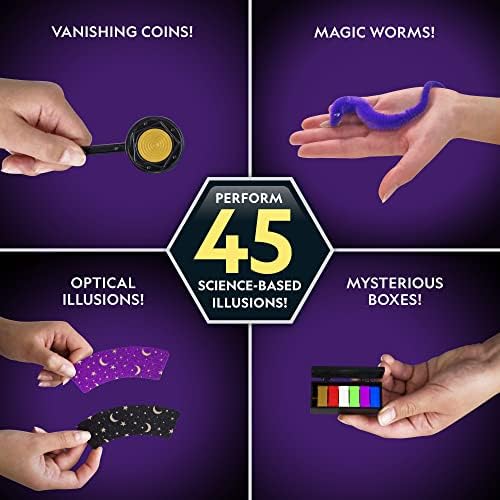 Close up of magic wand and magician cards included in the kit