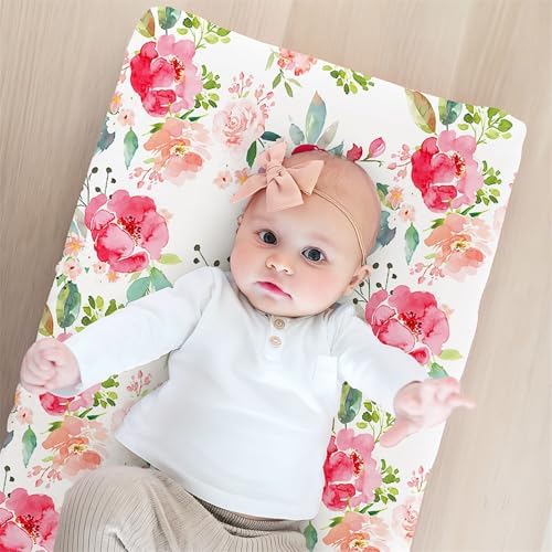 Gissroys Zhenzq nursery changing pad cover elasticized edges detail