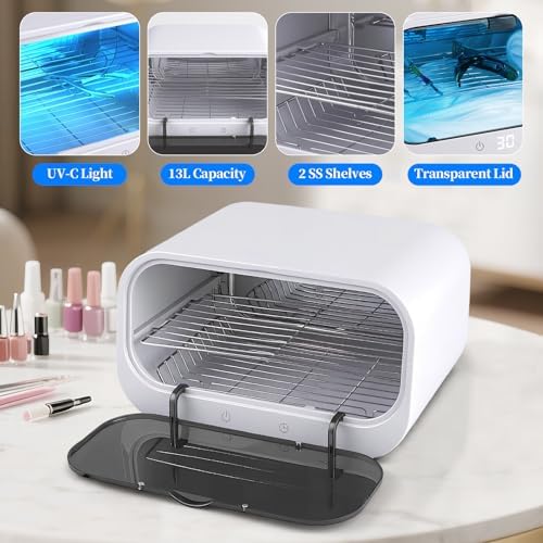 Heemeei nail tool cleaning machine with digital timer display