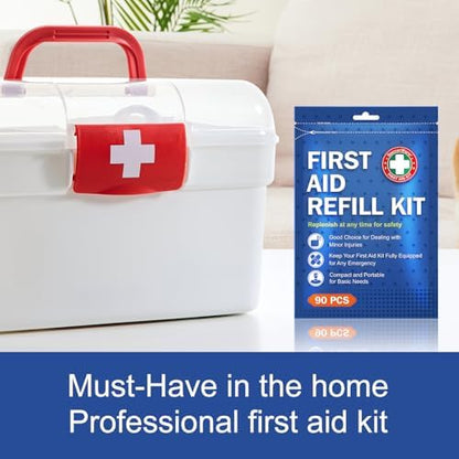 SuccorWare 90 piece kit highlighting the portable wound care components.