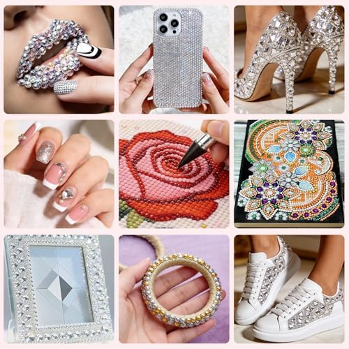 Full set of 14 pieces for diamond painting and nail art