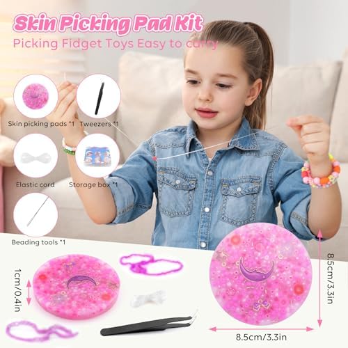 NACHLYNN reusable picky pad sensory kit with included tweezers