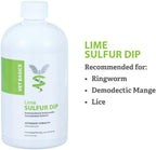 Vet Basics Lime Sulfur Dip - Skin Itch Relief Concentrated Antimicrobial & Antiparasitic Solution for Dogs, Cats, Puppies, Kittens & Horses, Helps Manage Ringworm, Mange, Skin Irritation, 16oz - Image 9