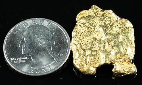 Nuggetsbygrant Number 467 Alaskan BC Natural Gold Nugget textured surface specimen