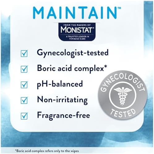 Gynecologist tested Monistat Maintain kit for sensitive feminine hygiene and freshness