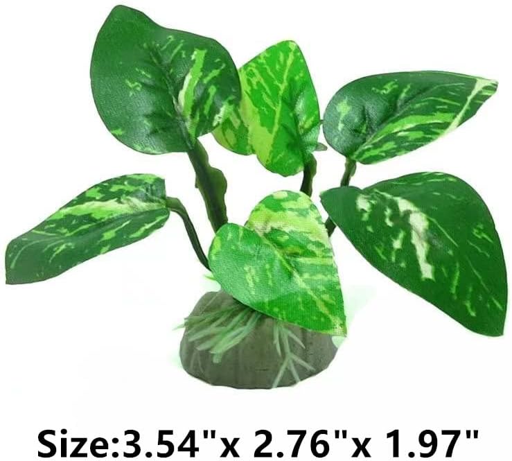 EDGCTYU betta safe artificial plants showing the combination of tall and small grass pieces