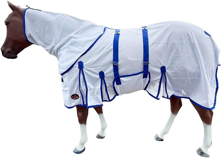 75 in HILASON Horse Fly Sheet Uv Protect Mesh Bug Mosquito Summer Spring - Image 13