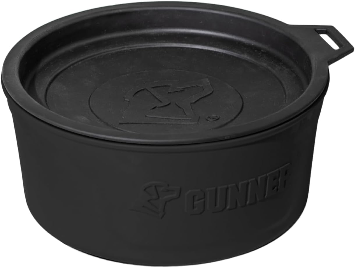 GUNNER Dog Bowl with Spill-Proof Travel Lid- K9 Companion Food & Water Bowl, Lightweight Rust-Proof & Shock Resistant Stackable, Leak Resistant Nesting Lid, (Tan) - Image 13