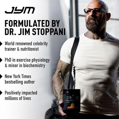 Omega JYM high strength fish oil capsules displayed alongside a fitness workout layout showcasing premium joint protection.