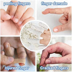 Anti static powder free finger gloves laid out for industrial crafting use