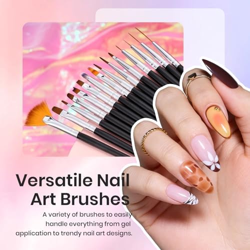 Beetles nail art kit with palette holder