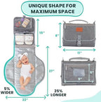 Waterproof baby changing surface detail