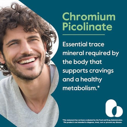 Bestvite Chromium Picolinate 240 vegetarian capsules container for blood sugar support