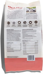 Whole Paws dry dog food bag featuring real salmon and peas formula