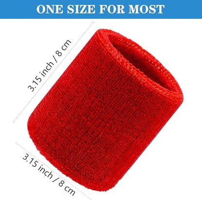 Imagerio cotton blend moisture wicking wristbands for men and women