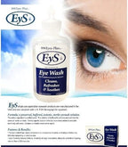 Eyes-Plus four ounce bottle showing twist-off seal and sterile labeling.