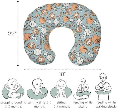 HawSkgFub nursing pillow cover showing the hidden zipper mechanism