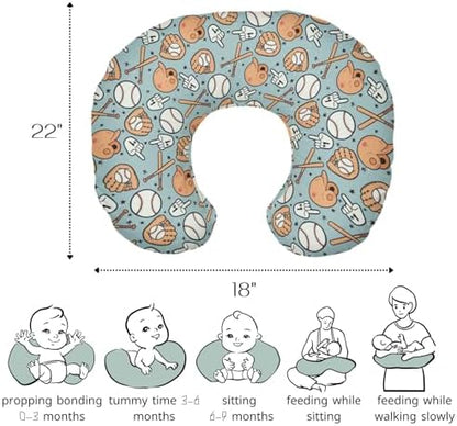 HawSkgFub nursing pillow cover showing the hidden zipper mechanism
