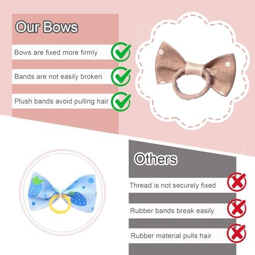 Assorted collection of Fgisar dog hair ties for Yorkie