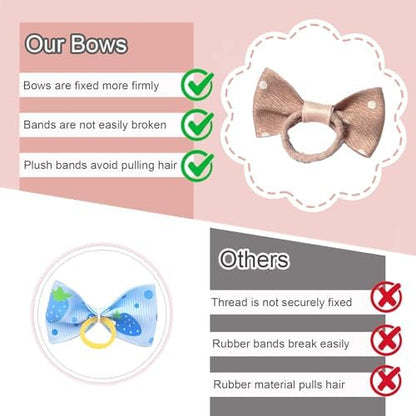 Assorted collection of Fgisar dog hair ties for Yorkie