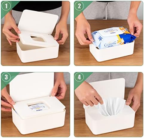 Wenvastree modern white tissue box for home office