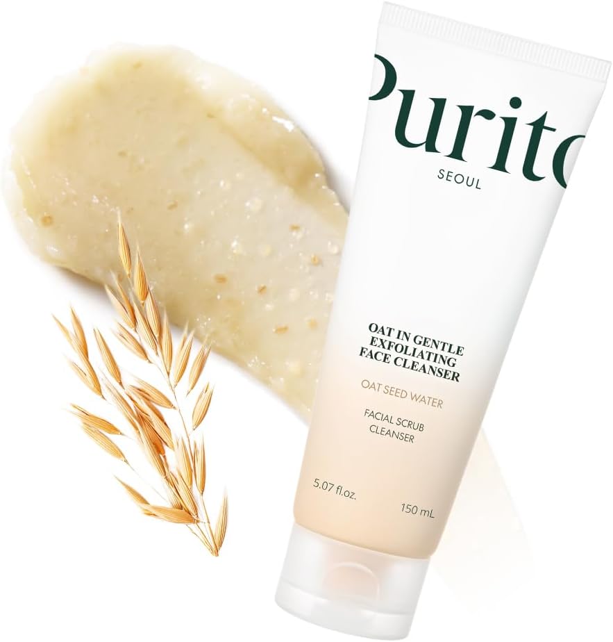 Purito Oat In Gentle Exfoliating Face Cleanser front view packaging