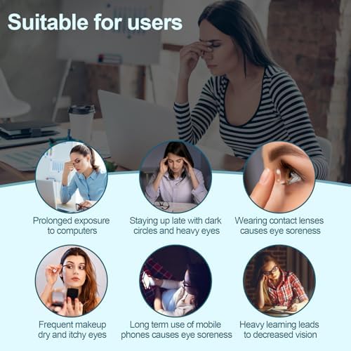 OTBK white nano mist sprayer for office and travel eye fatigue relief