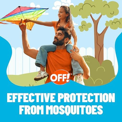 Close up of the secure flip top cap of the OFF! kids and adults DEET free mosquito lotion.
