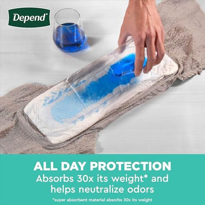 Depend Fresh Protection large size maximum absorbency underwear details
