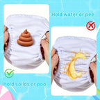 Durio reusable swim diapers side angle showing waterproof layers