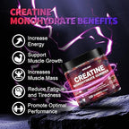 Chewable mixed berry flavor creatine gummies close up view