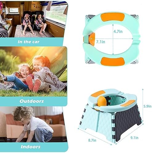 Toddler using Yszawmx portable training toilet