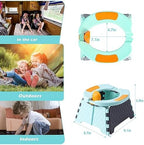 Toddler using Yszawmx portable training toilet