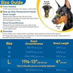 Breathable dog mouth guard with treat access feature