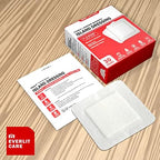The complete pack of 30 EVERLIT island dressings highlighting the clear sizing dimensions and product specifications.