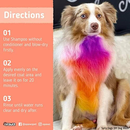 Opawz Hawaii Blue hair dye for creative pet grooming
