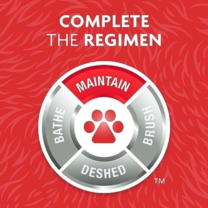 Premium cat hairball prevention foam shampoo back label