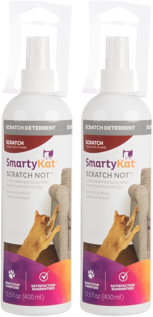 SmartyKat anti scratch spray packaging lifestyle angle