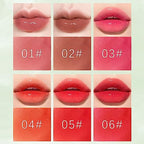 6 Colors Lip Tint Stain Set, Korean Lip Gloss, Mini Liquid Lipstick, Lip Tint Set, Lip Stain Long Lasting Waterproof, Non-Stick Cup, High Pigment, Cute Stuff, Lip Makeup - Image 3