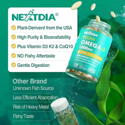 Nextdia twin pack supplement packaging showing two hundred and forty softgels count