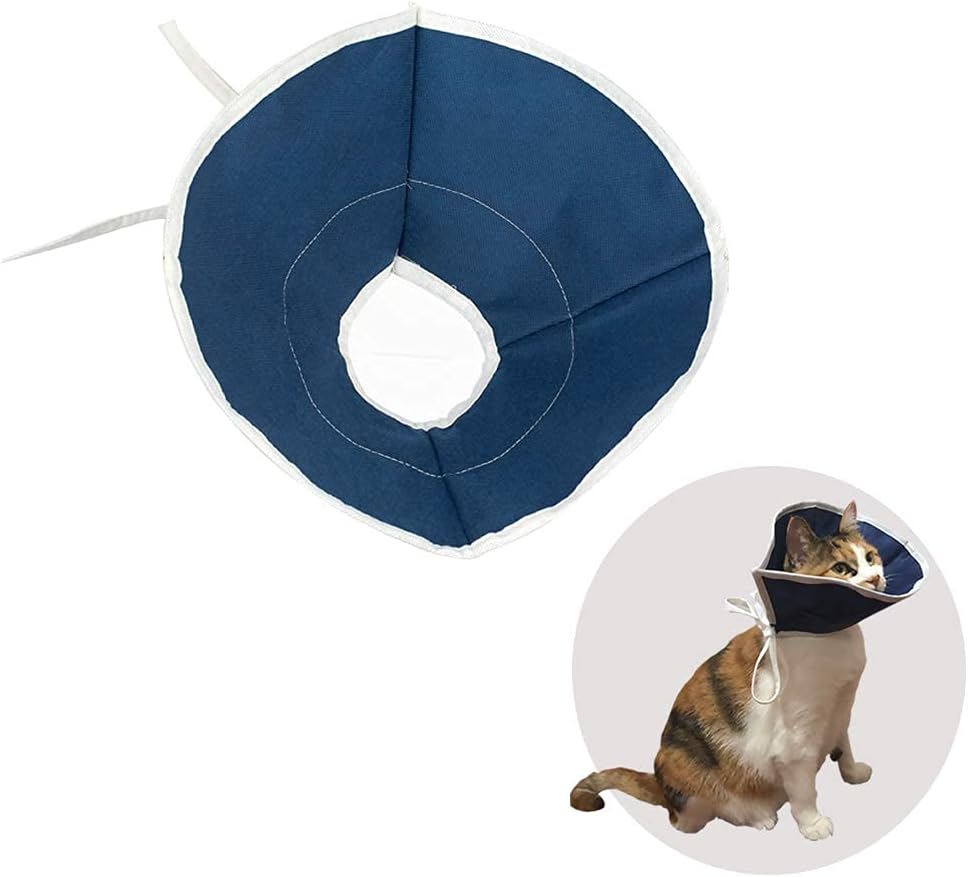 Small QIYADIN Elizabethan collar shown from the side angle