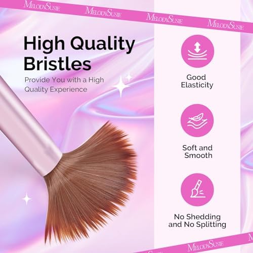 Close up of MelodySusie professional nail brush bristles