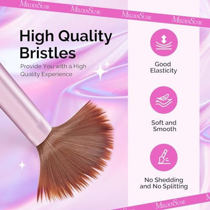 Close up of MelodySusie professional nail brush bristles