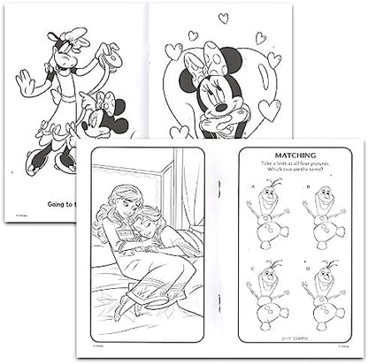 Close up of authentic USA imported Bendon activity book showing puzzle and coloring page details.