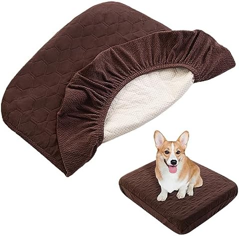 Nanbowang replacement pet mattress cover showing non slip bottom side