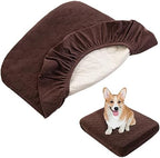 Nanbowang replacement pet mattress cover showing non slip bottom side