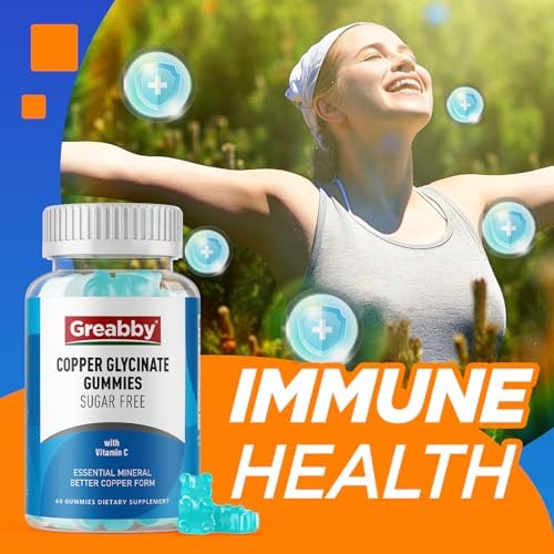 Authentic imported bottle of copper glycinate chewables for skin and bone support.